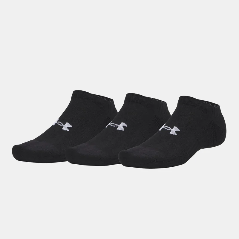 UNDER ARMOUR Black Performance No-Show Socks (3 Pairs)  | Best Price UAE